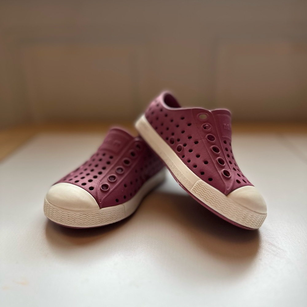 Native Kids Purple Slip-On Shoes final price